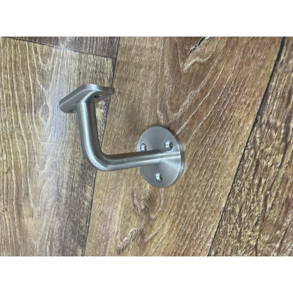 Inox fali kapaszkodó tartó (3 lyukas rögzítés, ø 42,4 mm csőhöz)