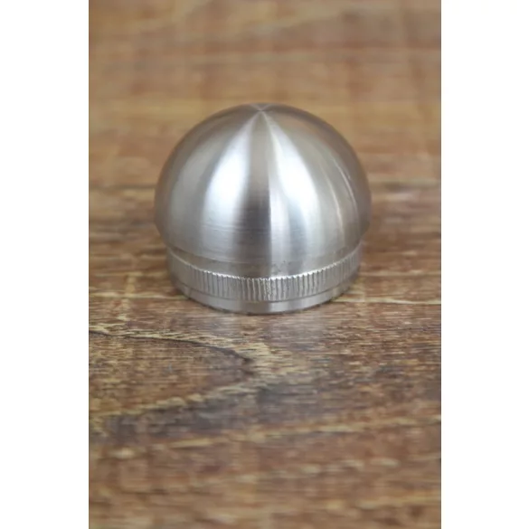 Rozsdamentes véglezáró ø 42,4 csőhöz (ívelt) Inox