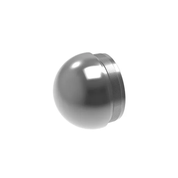 Rozsdamentes véglezáró ø 42,4 csőhöz (ívelt) Inox