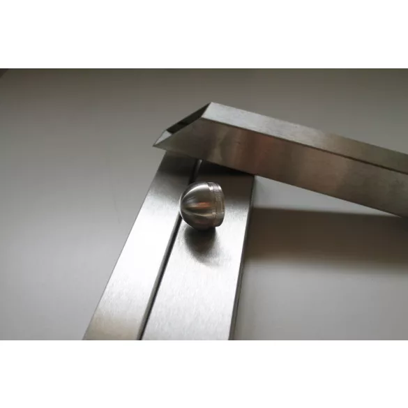 Rozsdamentes véglezáró ø 42,4 csőhöz (ívelt) Inox