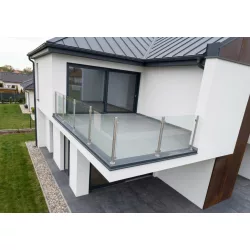  Üvegkorlát szett 1,3-2,6m x 3,9-5,2 méterig / 90° sarokkivitel