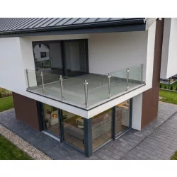   Üvegkorlát szett 2,6-3,9m x 2,6-3,9 méterig / 90° sarokkivitel