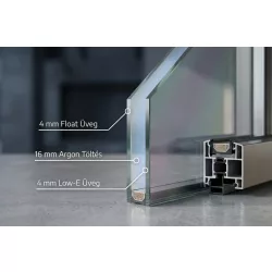 Thermo üveg 900x1200mm 4+16+4 mm Low-E