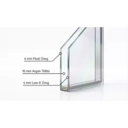 Hőszigetelt üveg Argon 900 x 2100 mm